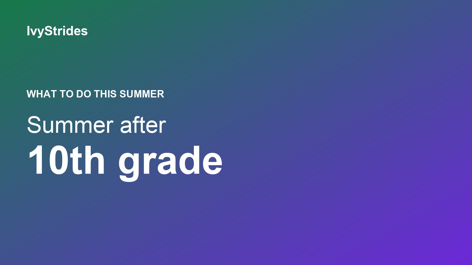 A rising 11th grader doing research and test prep over the summer
